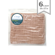 Load image into Gallery viewer, 6-Layer Small Muslin Bath Towel