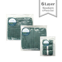 Load image into Gallery viewer, 6 Layer Cotton Muslin Newborn Set (6-Piece)