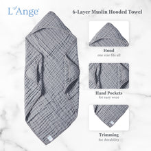 Load image into Gallery viewer, Muslin Hooded Towel
