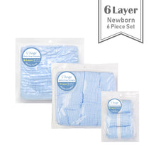 Load image into Gallery viewer, 6 Layer Cotton Muslin Newborn Set (6-Piece)