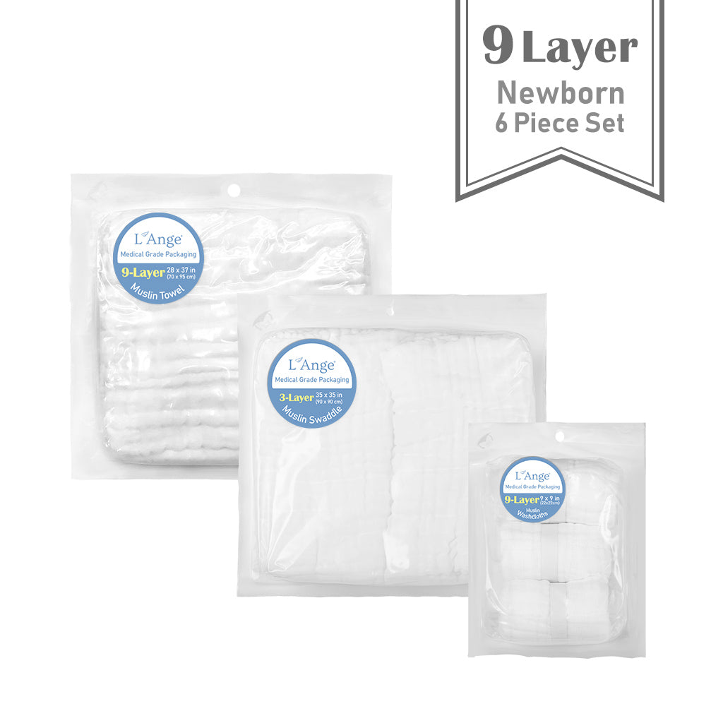 9 Layer Cotton Muslin Newborn Set (6-Piece)