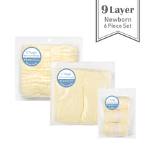 Load image into Gallery viewer, 9 Layer Cotton Muslin Newborn Set (6-Piece)