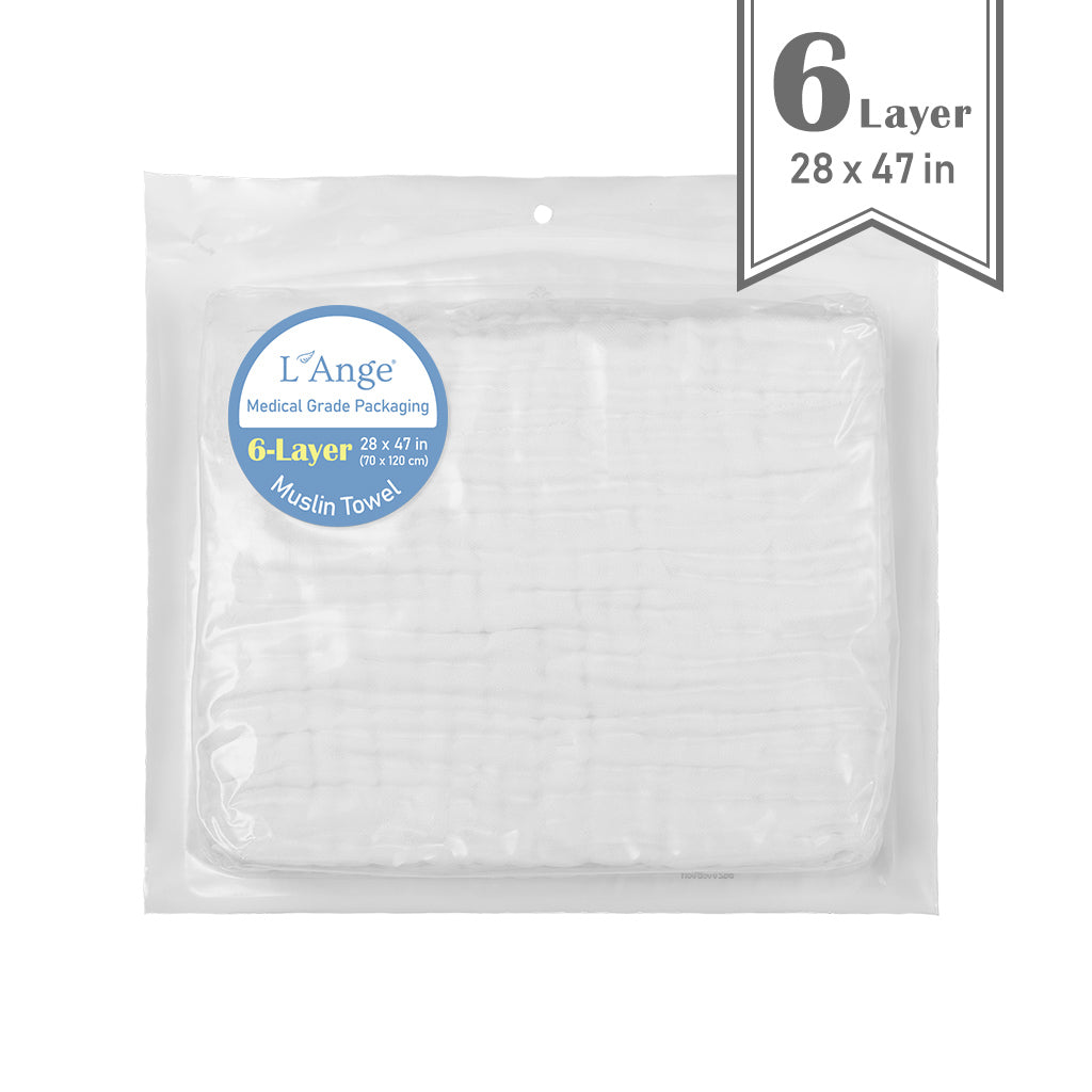 L'Ange Baby 6-Layer Medium Cotton Muslin Towel
