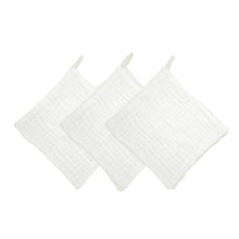 Load image into Gallery viewer, L&#39;Ange Baby Cotton Muslin Washcloth Pack of 3

